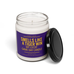 Smells Like A Tiger Win Candle | Lucky Game Day | Football | LSU Sports | Game Day Decor | Sport Themed | Made with Crimson Tears