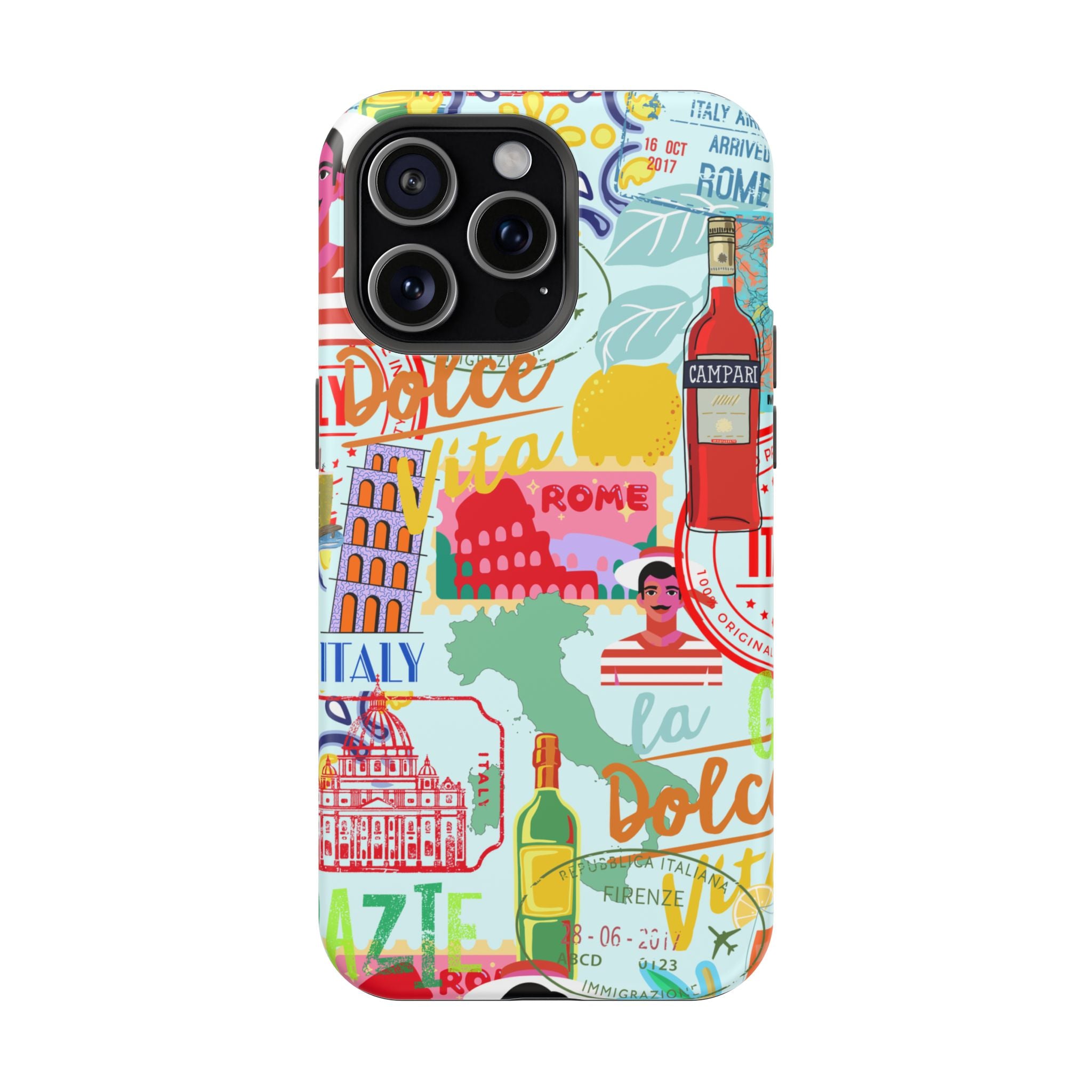 Italy Collage Magnetic Tough Case