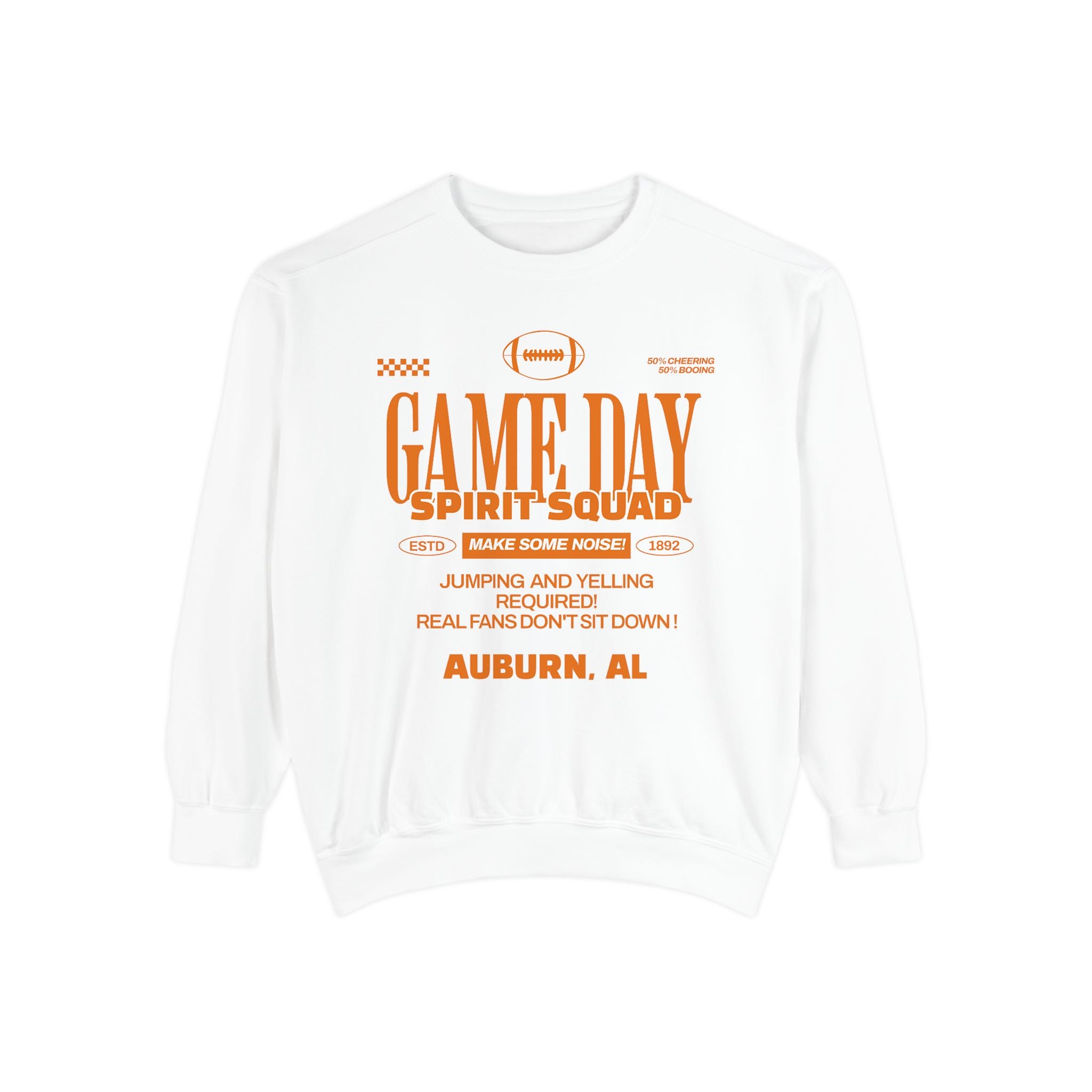 SPIRIT Squad! Game Day Auburn, Alabama Sweatshirt, SEC, D1, Make Some Noise, Football Season, Football Fan, College Football