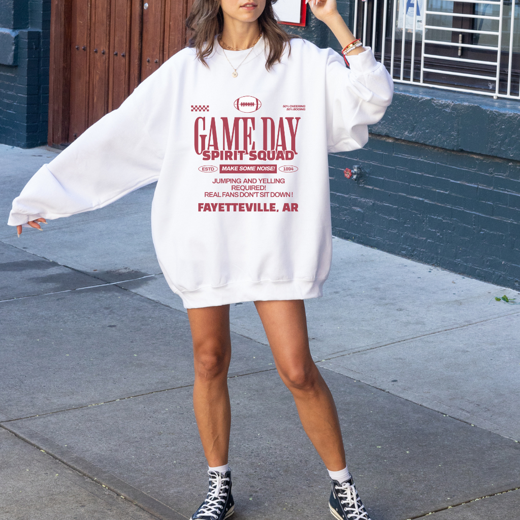 Spirit Squad, Game Day, Fayetteville, AR Sweatshirt