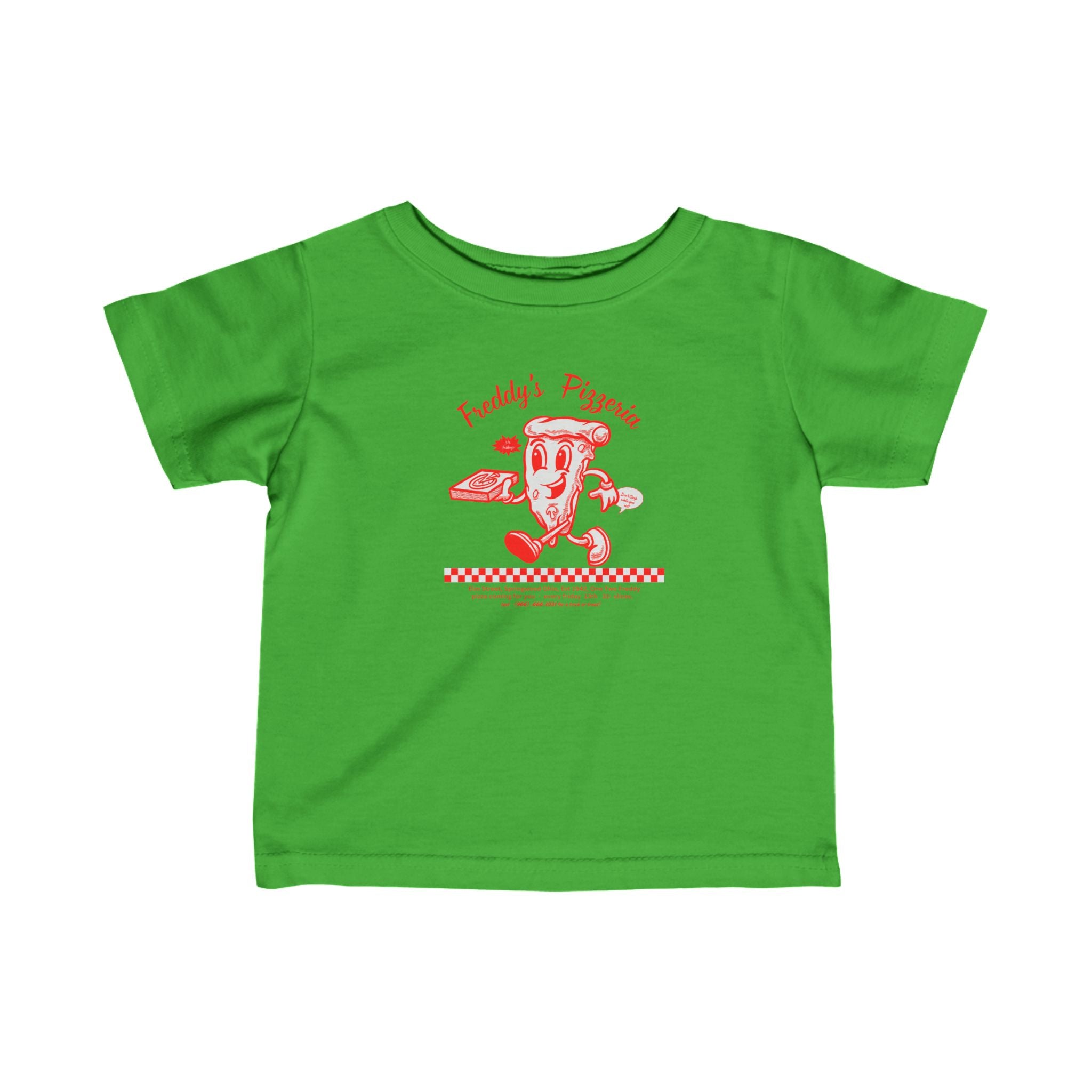 Freddy's Pizzeria Toddler Tee, Halloween, Friday the 13th, Horror Movie, Scary Movie, Freddy Krueger, Spooky Season, Pizza Slice