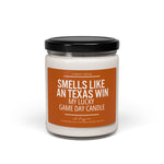 Smells Like A Texas Win Candle | Lucky Game Day | Football Candle | Longhorns | Game Day Decor | Sport Themed | Made with Aggie Tears